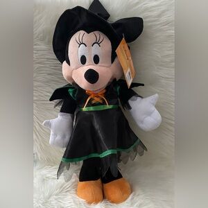 NWT Disney Holiday Minnie Mouse Plush Halloween Witch Door Porch Greeter Doll